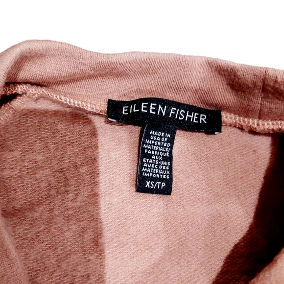 Eileen Fisher Cozy Brushed Terry Raglan-Sleeve Tunic size XS - Picture 6 of 11